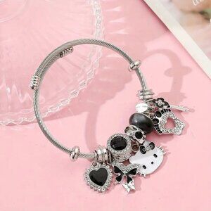 Hello Kitty 50th Anniversary Charm Bracelet Black